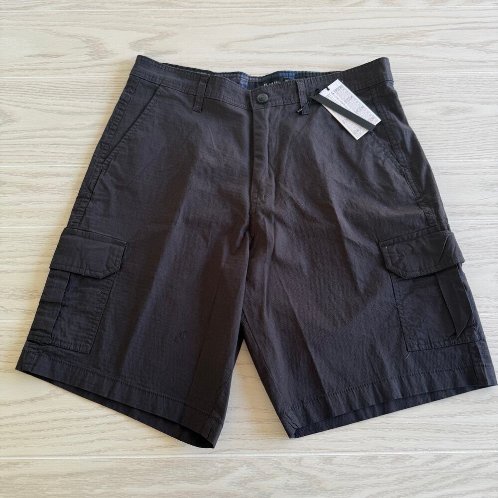Bowery & Broome Men’s Cargo Shorts Size 34 Dark Gray NWT Flaw